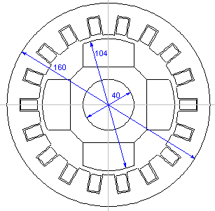 Three-phase permanent magnet synchronous motor