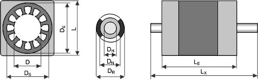 Electric DC motor model