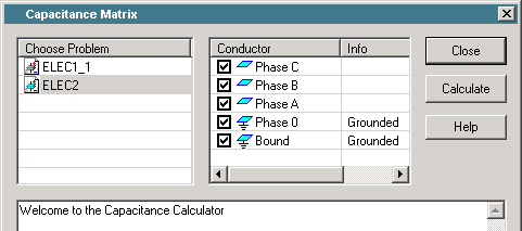 QuickField capacitance matrix addin