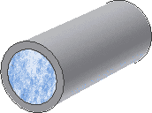 Heat transfer simulation of the tube