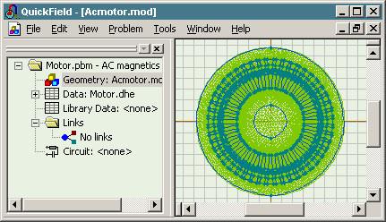 Induction motor slip frequency simulation