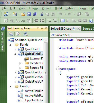 Programming environments for work with QuickField API