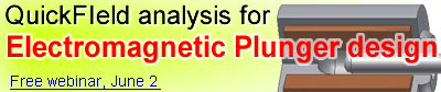 QuickField analysis for Electromagnetic Plunger design