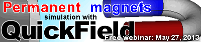 Permanent magnets simulation with QuickField